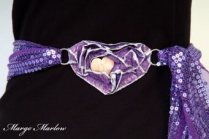 Purple Belt Buckles | Margo Marlow Art
