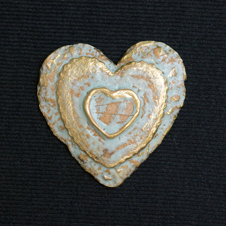 Fired Clay Heart | Margo Marlow Art