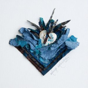 Nesting Series Turquoise Heart | Margo Marlow Art
